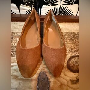 Aquatalia Brown Suede Flats